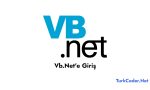 Vb.Net'e Giriş